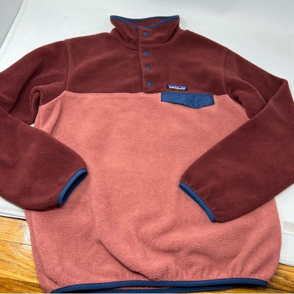 patagonia re tool fleece no pockets size XS brown pink CL - Picture 2 of 5